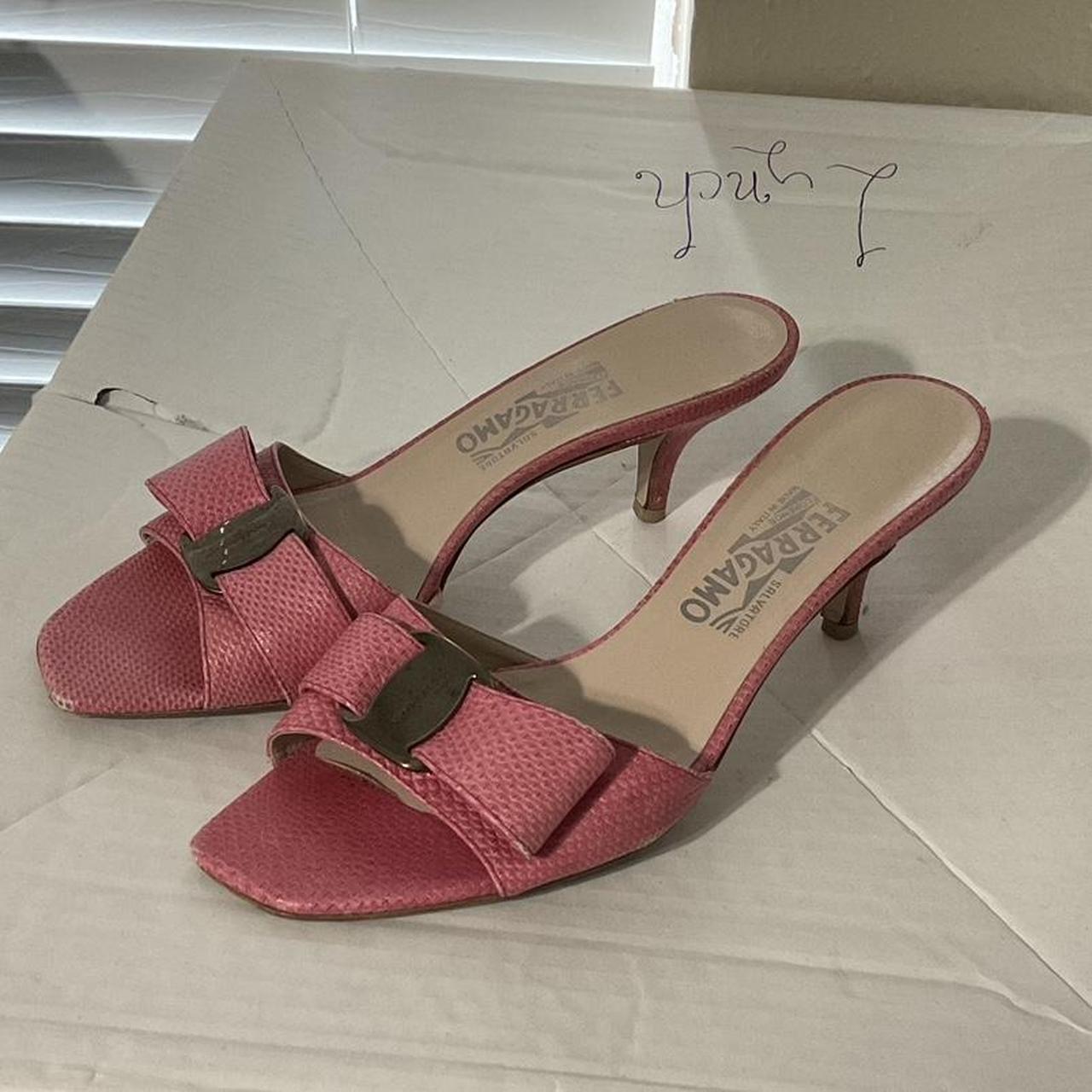 Ferragamo top kitten heels