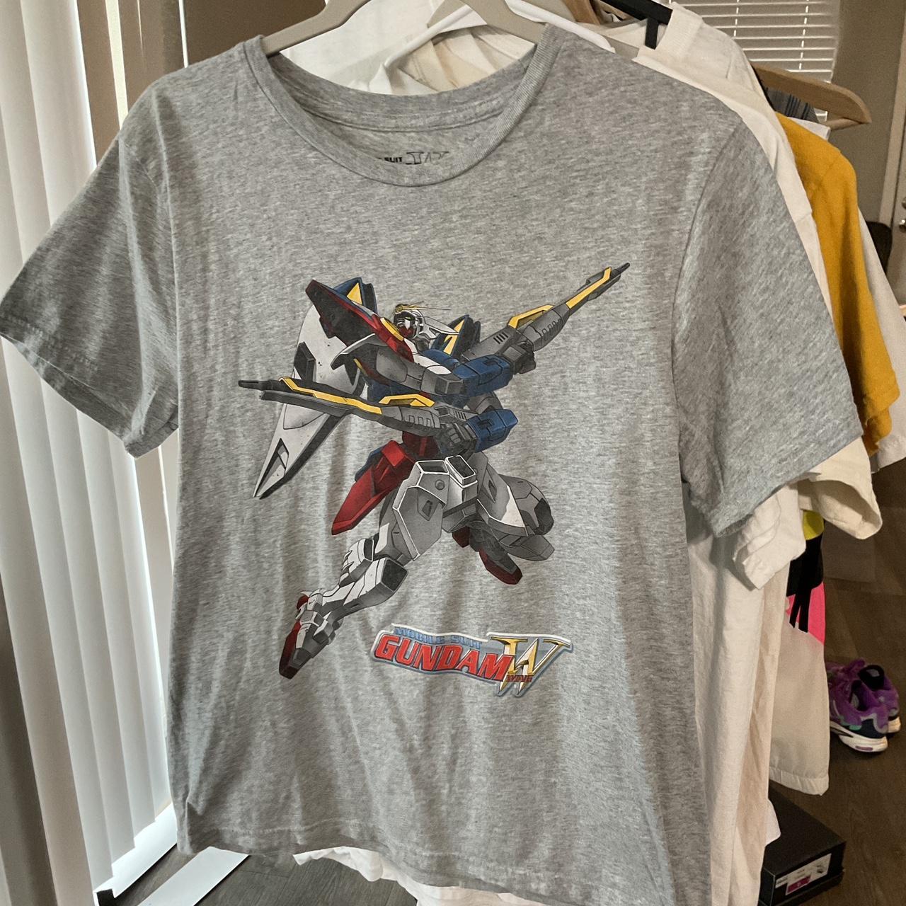 Gundam Shirt Tag reads large but shirt fits like a... - Depop