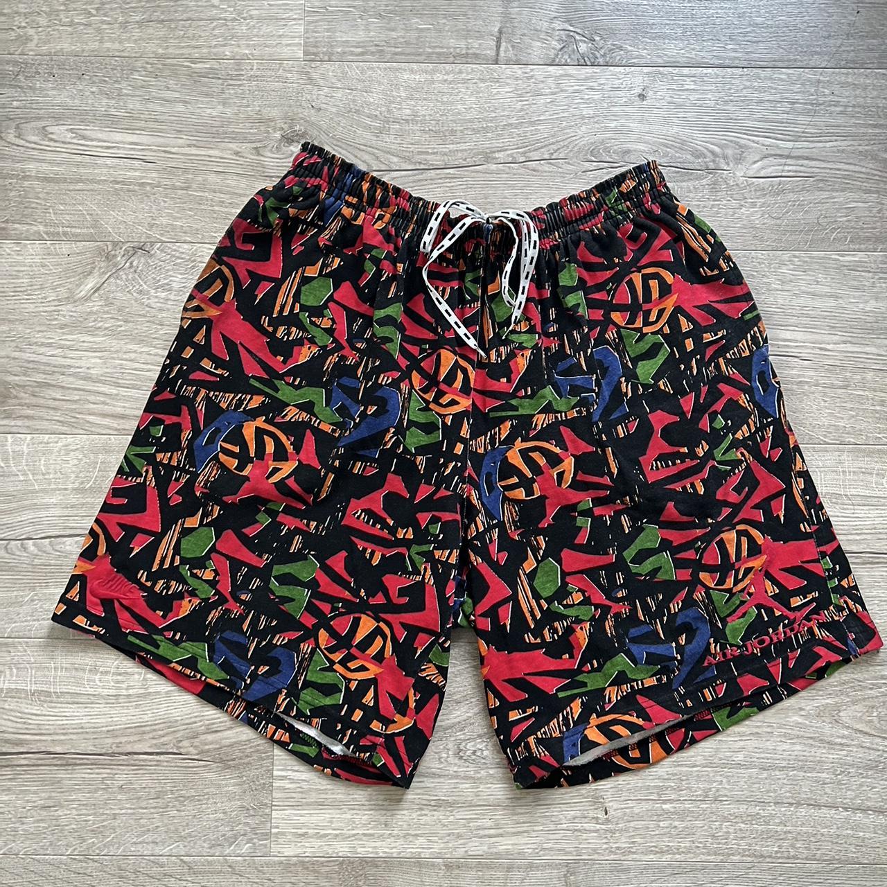 Rare Vintage 90s Nike Jordan Abstract Shorts Size . Depop