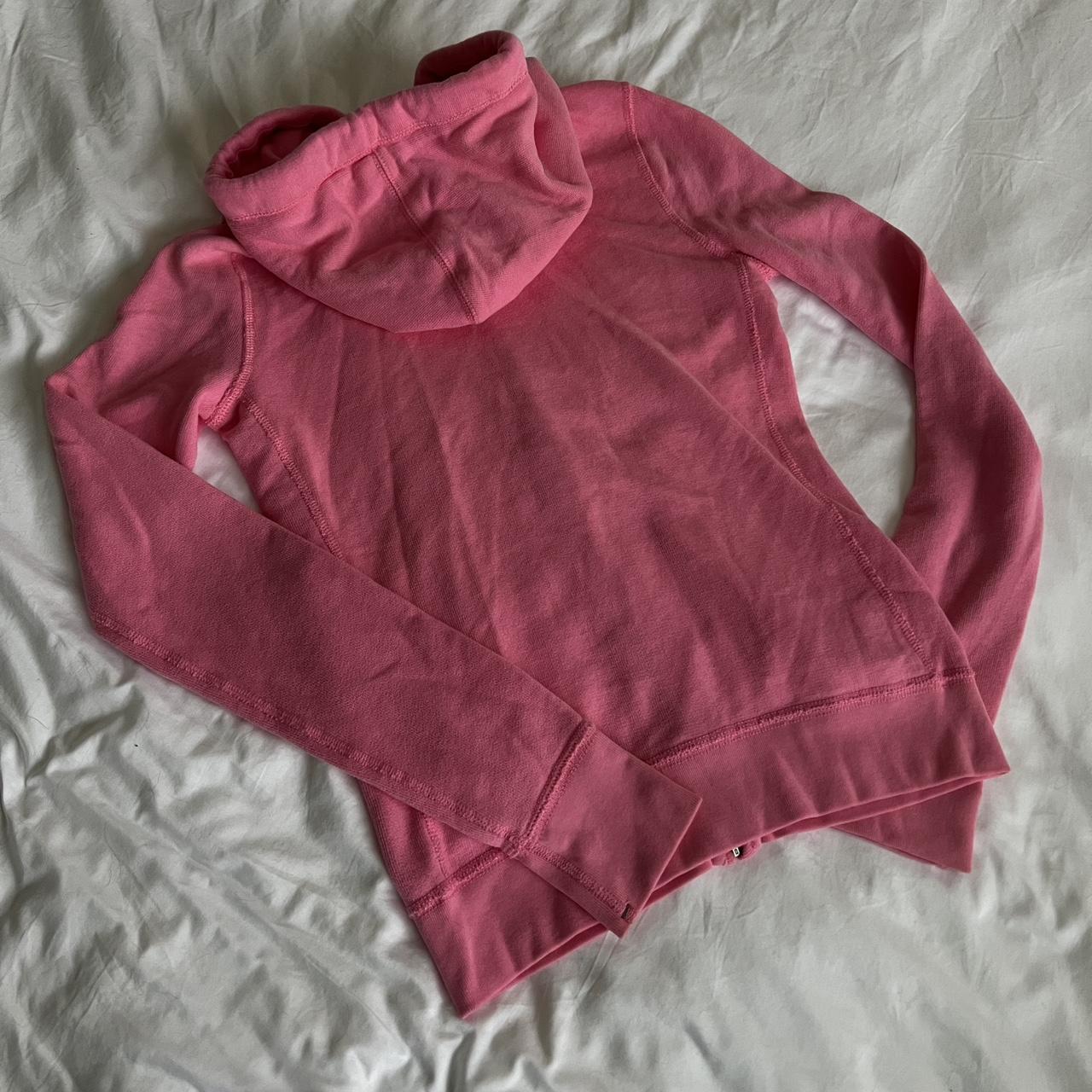 Pink Abercrombie zip up hoodie. #pinkhoodie... - Depop