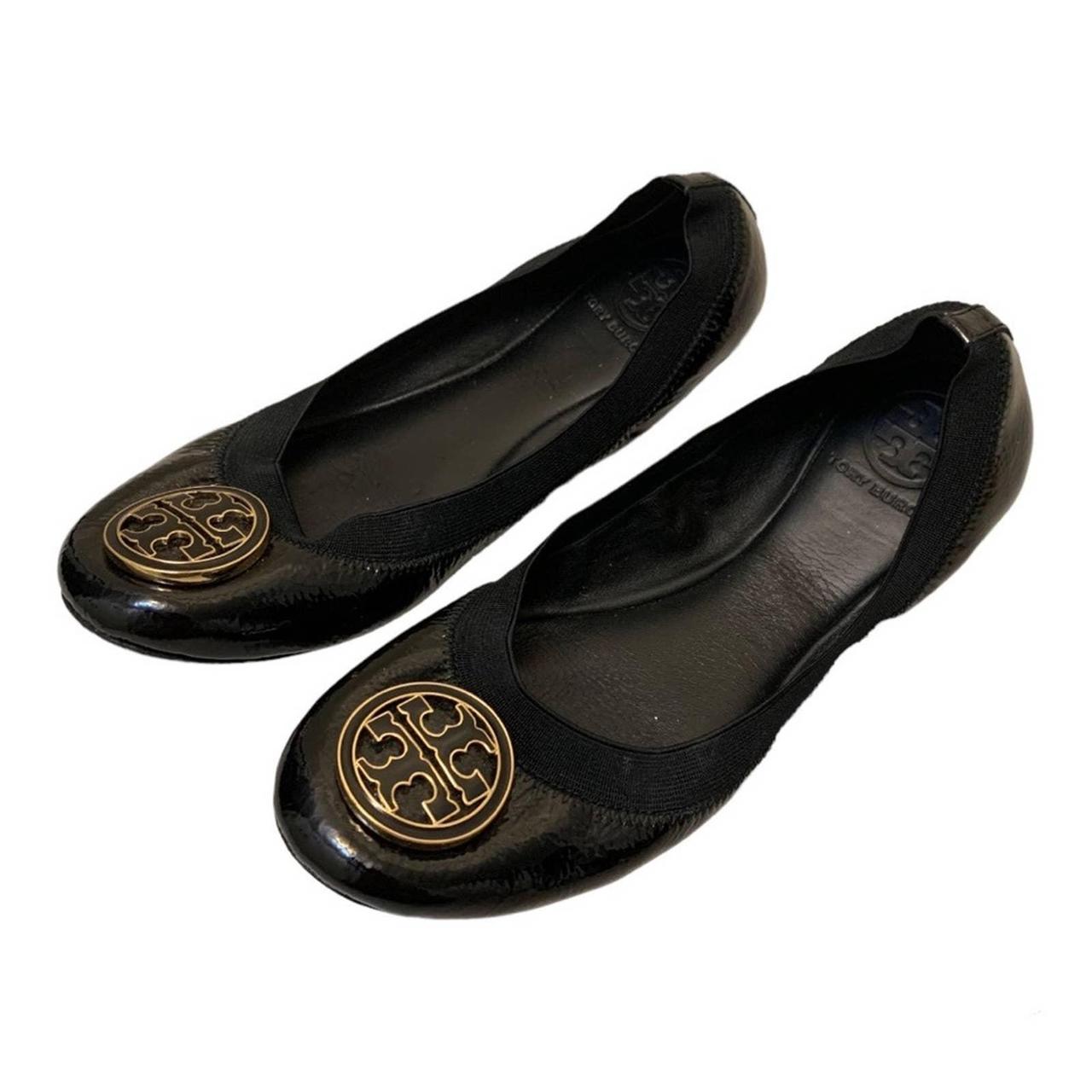 Tory Burch Black Caroline Patent Leather