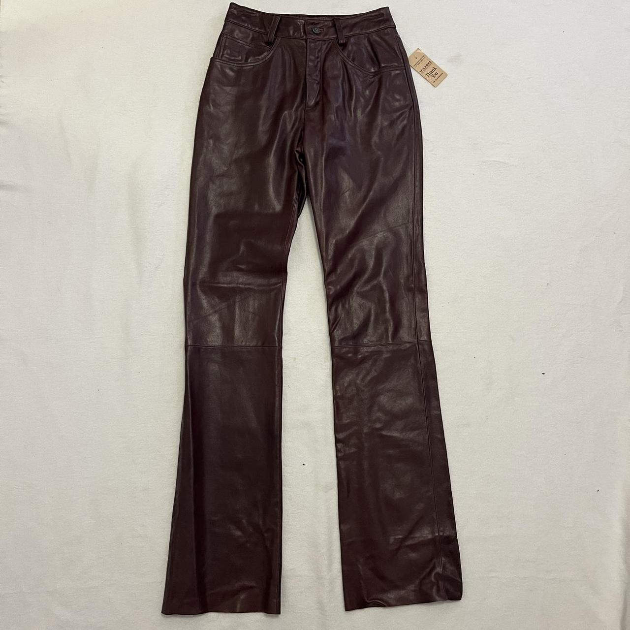 Wilson’s Leather Women's Brown and Burgundy Trousers