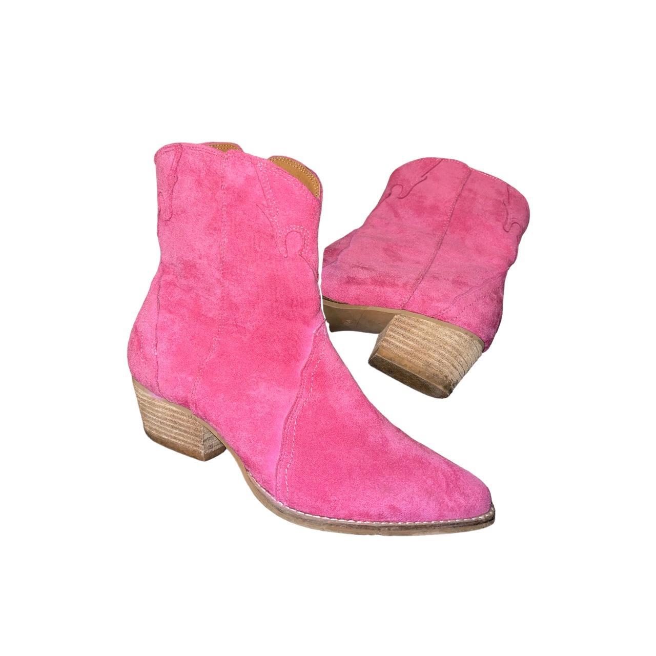 cerise pink boots