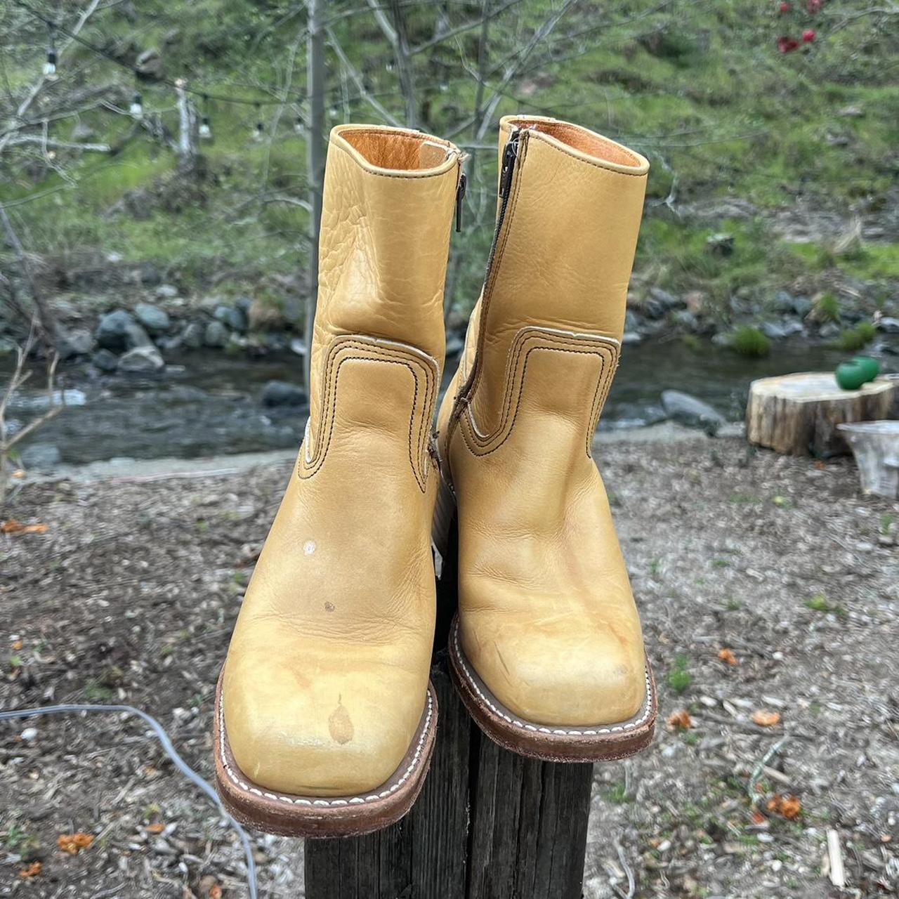 frye yellow boots