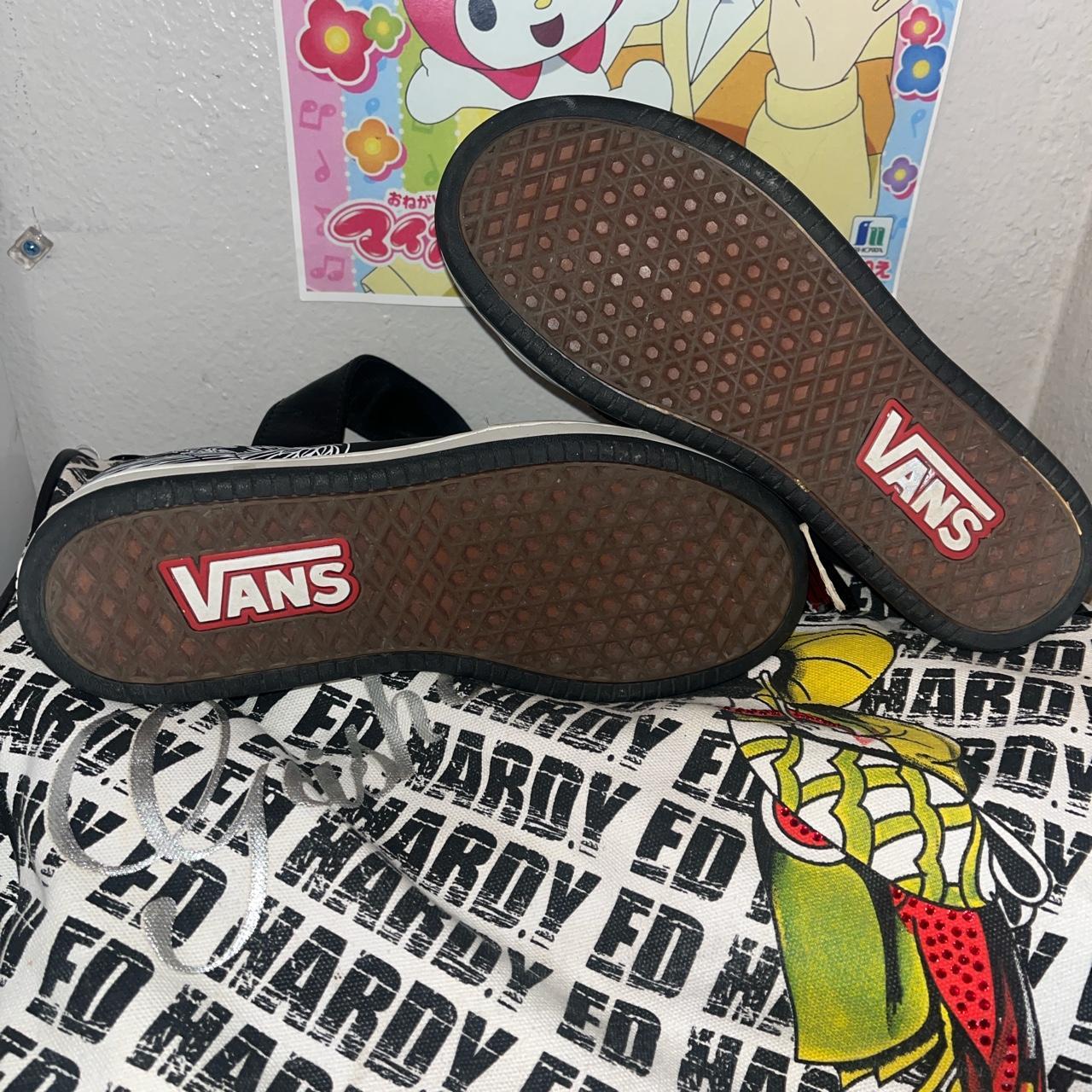 vans y2k mall goth skate shoes size 5.5 mens size... - Depop