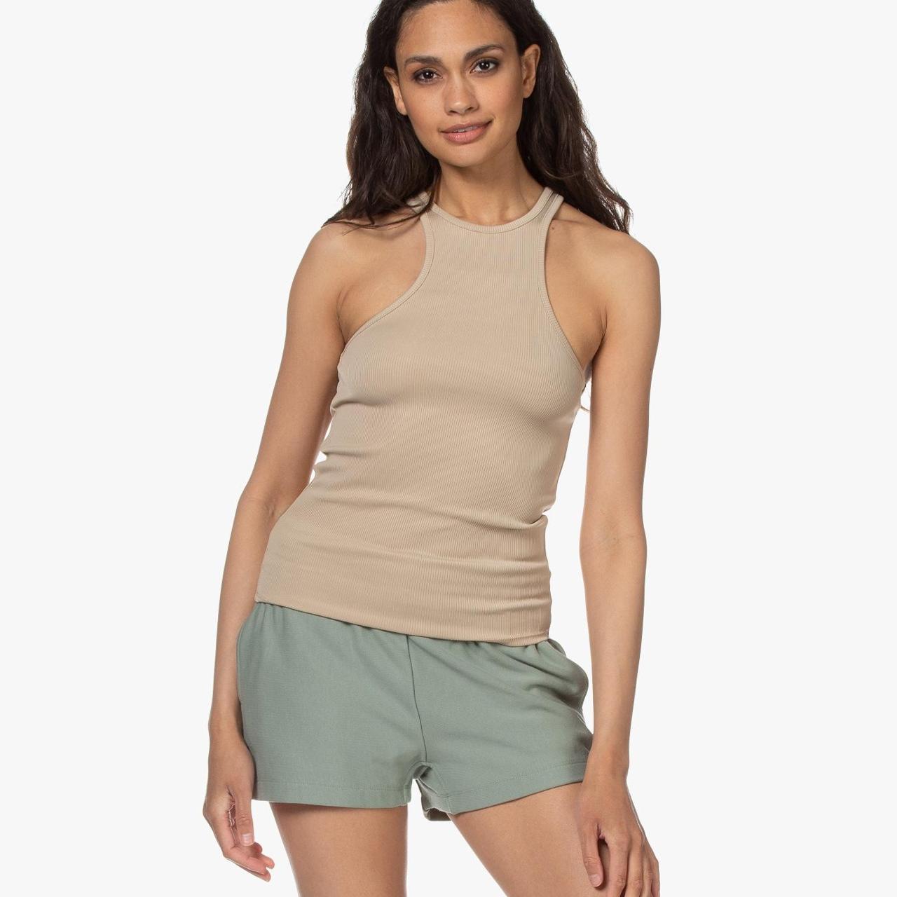 Anine Bing Morgan Beige Neutral Tank Top Ribbed Depop