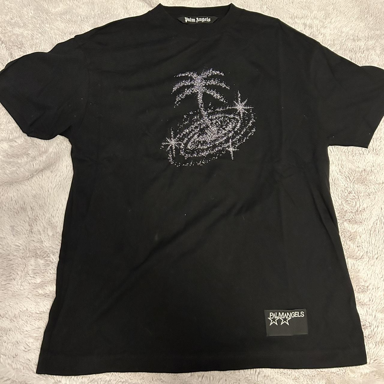 palm angels tshirt worn once size xl... - Depop