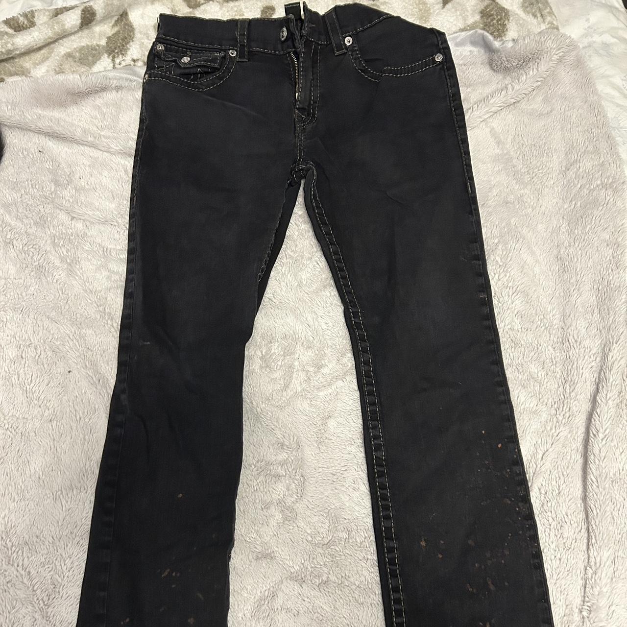 true religion ricky jeans has some bleach stains... - Depop