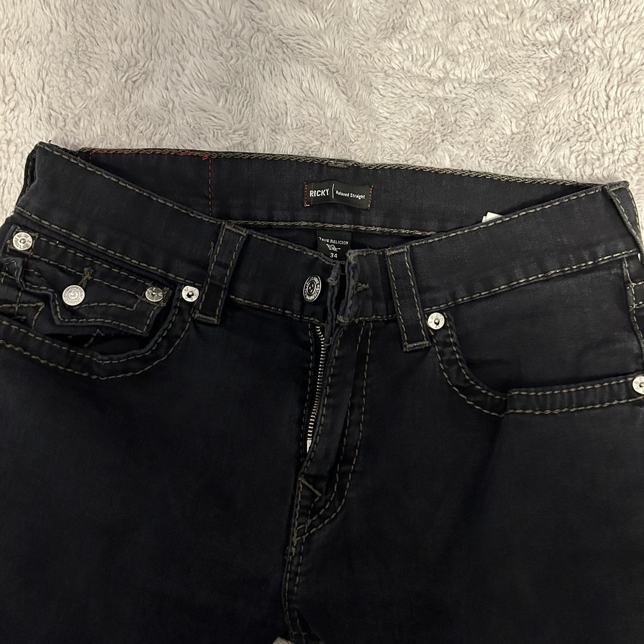 true religion ricky jeans has some bleach stains... - Depop