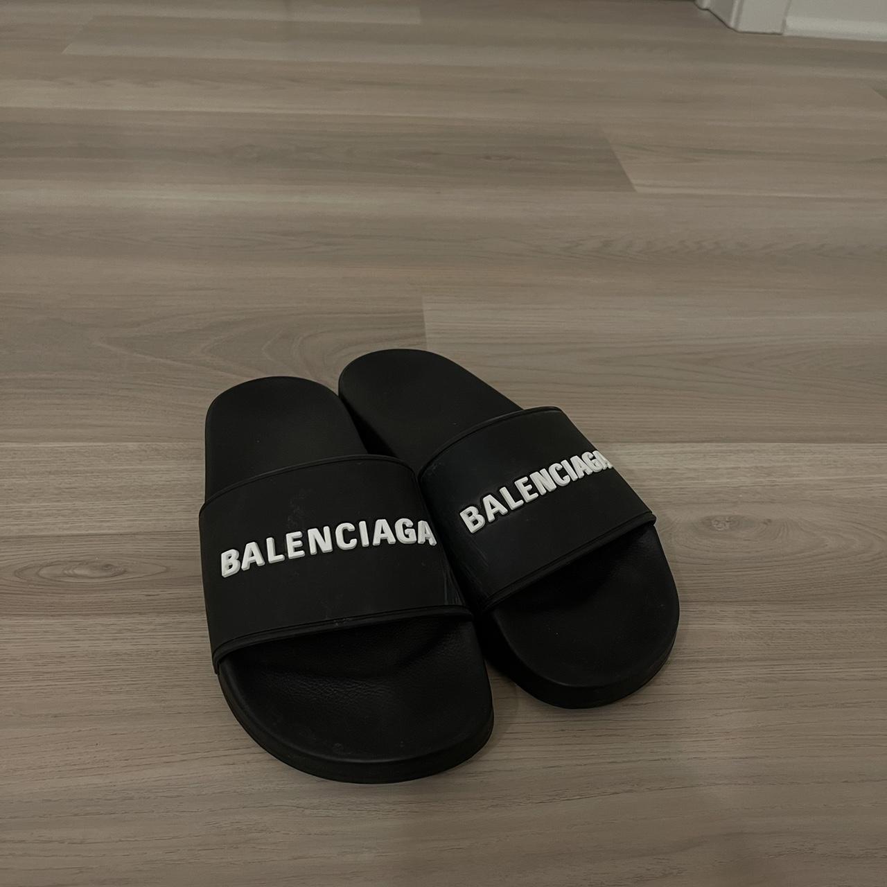 Balenciaga hot sale logo slides