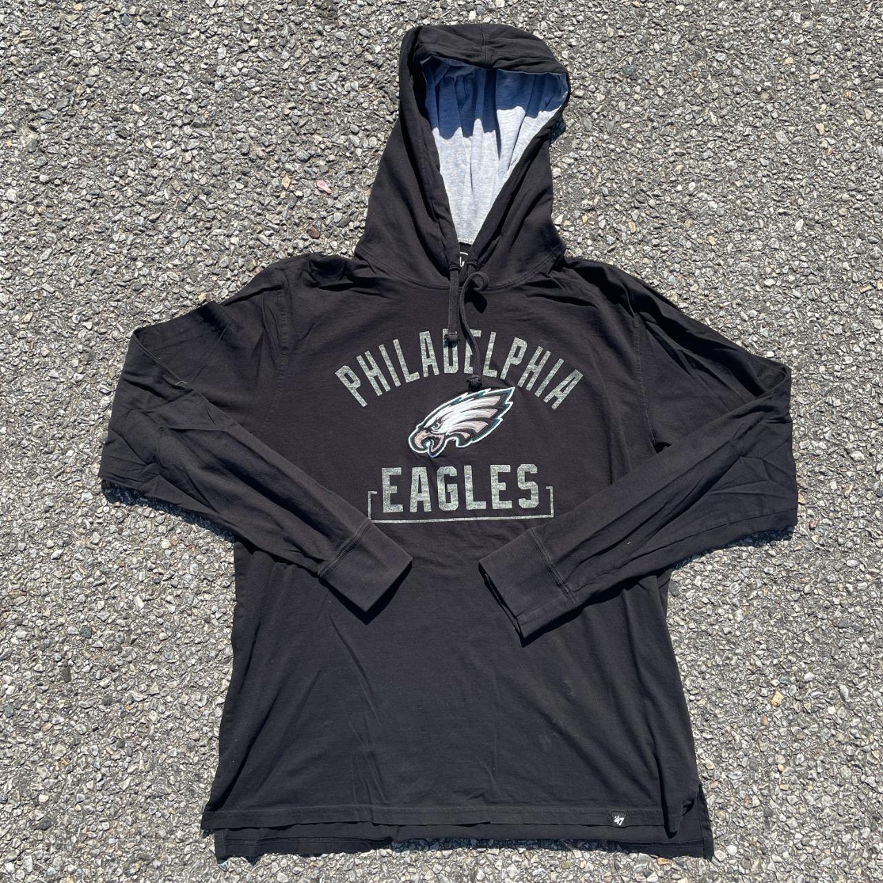 PHILADELPHIA EAGLES HOODIE HOODED SWEATSHIRT Large - Depop