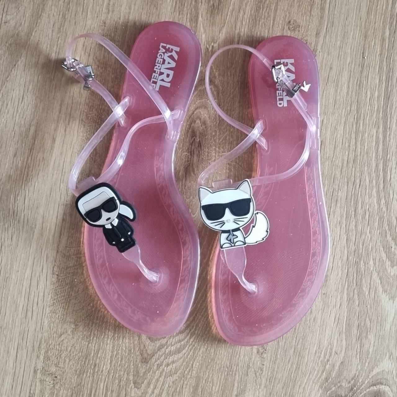 karl lagerfeld jelly sandals