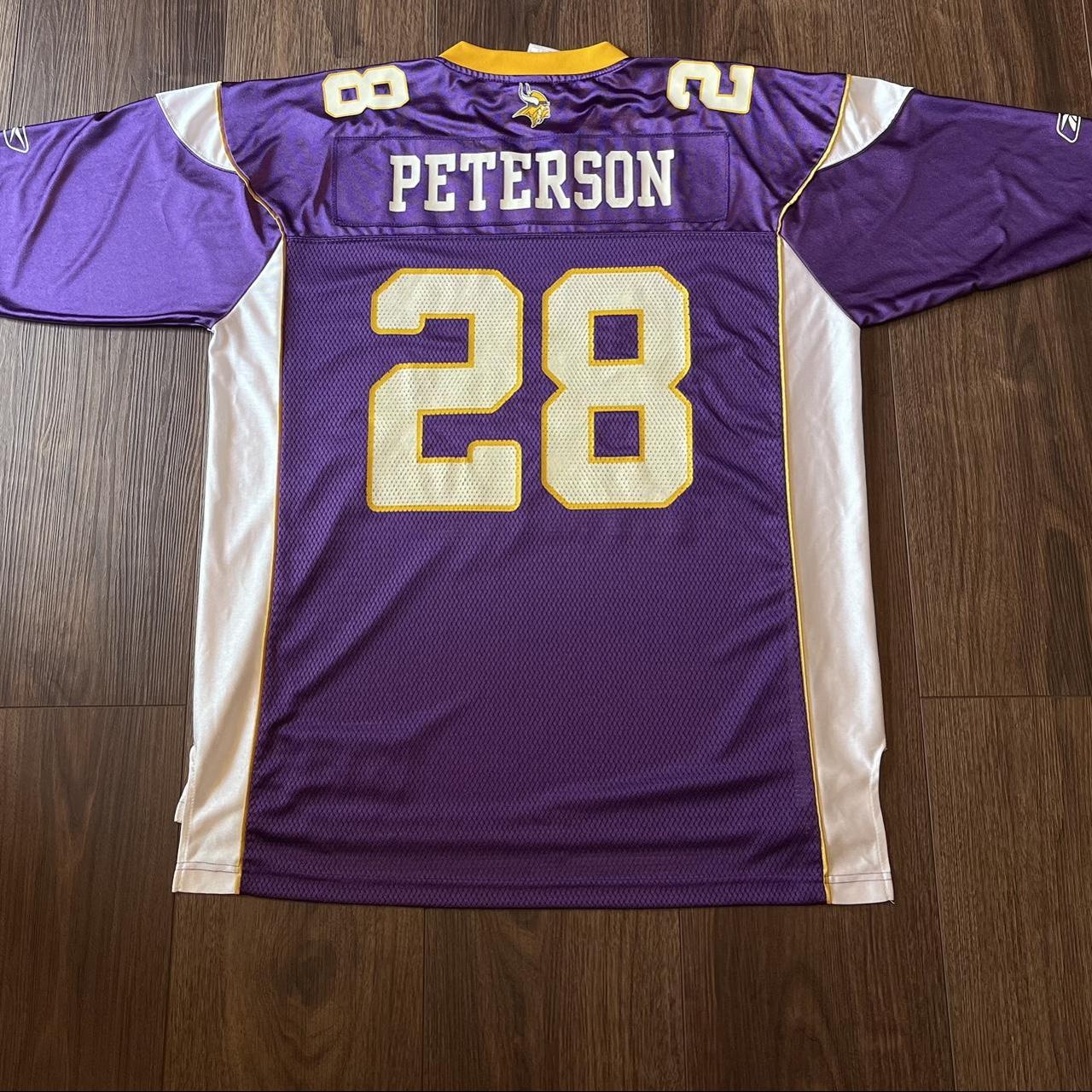 minnesota vikings adrian peterson jersey size medium - Depop