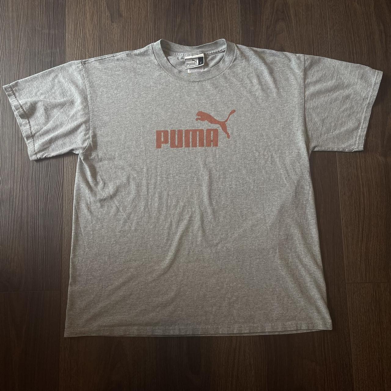 Puma Grey Tee Shirt Size: Large Flaws: None #Puma... - Depop