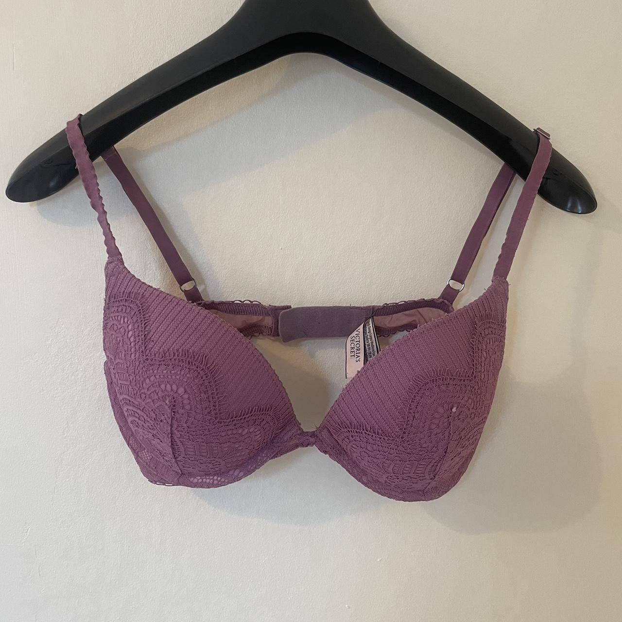 Victoria Secret Pink Lace Push Up Underwired Bra Depop