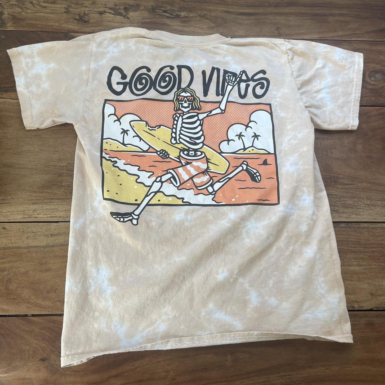 Call Your Mother brand unisex medium peach tie dye... Depop