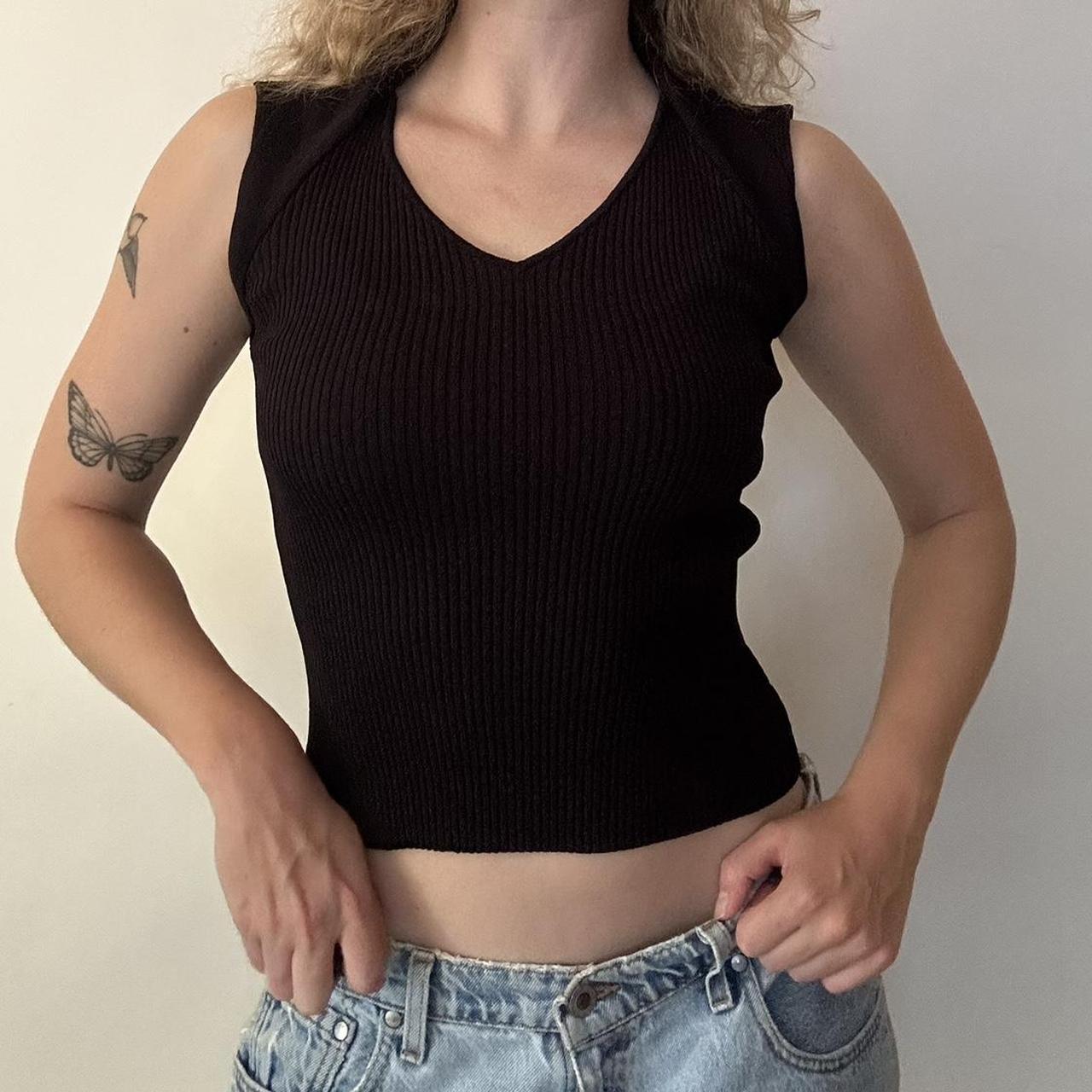 Women's Blouse - Black - M – Black elevated basic… - image 3