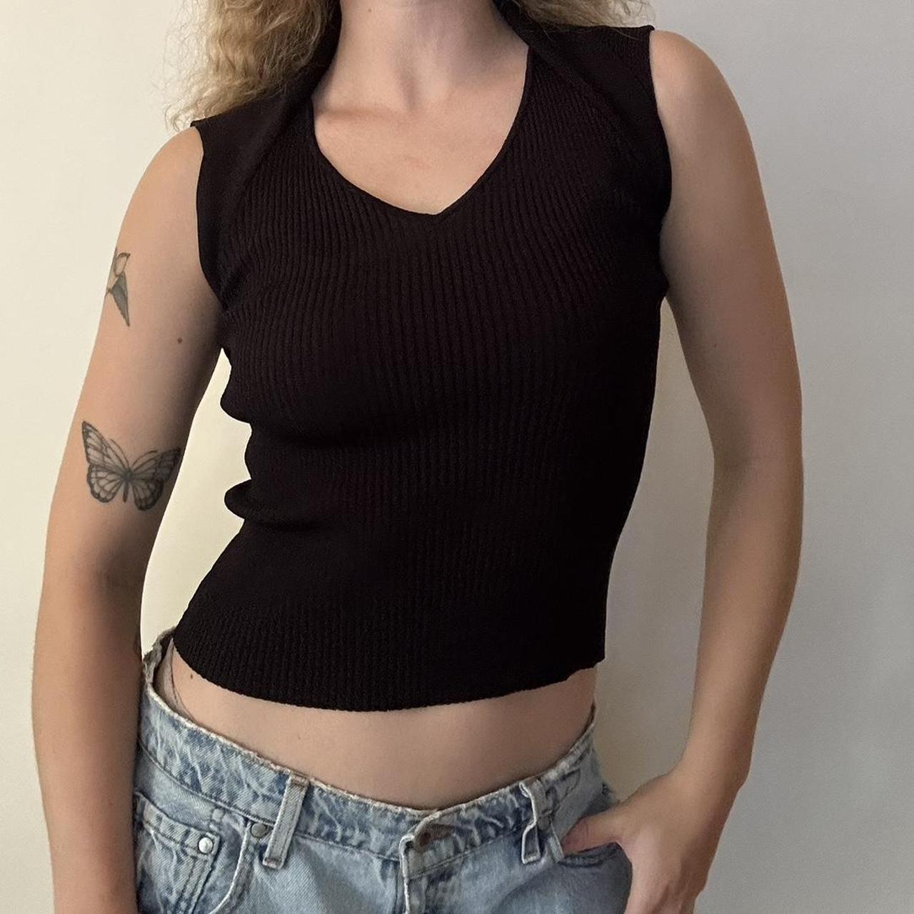 Women's Blouse - Black - M – Black elevated basic… - image 2