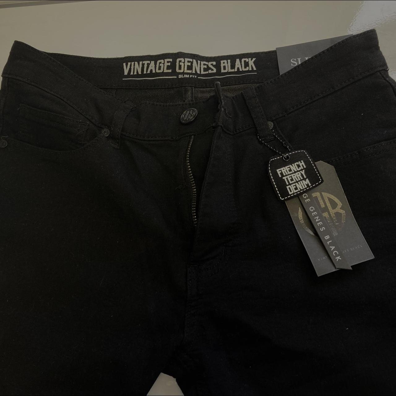 Vintage genes black slim hot sale fit