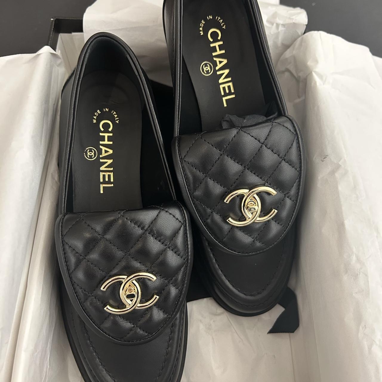 専用です！CHANEL ローファー　39 CHANEL - CHANEL シャネル ローファー オールブラックの通販 by