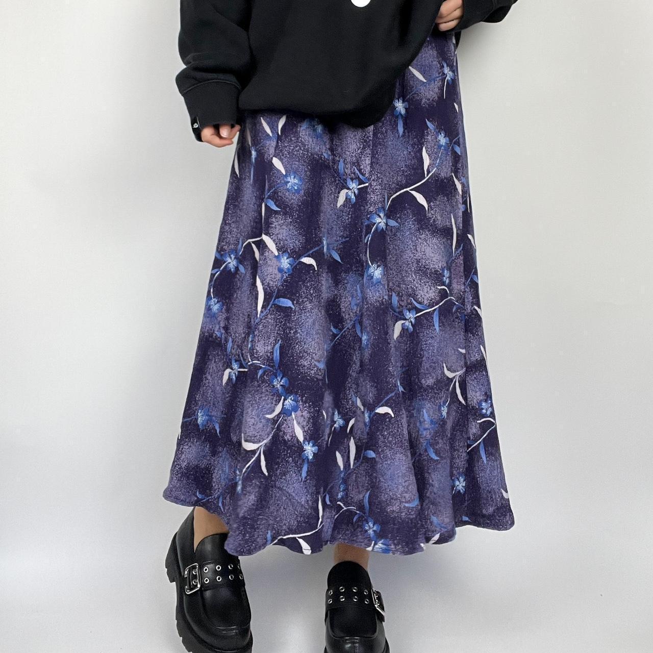 Long flowy shop purple skirt