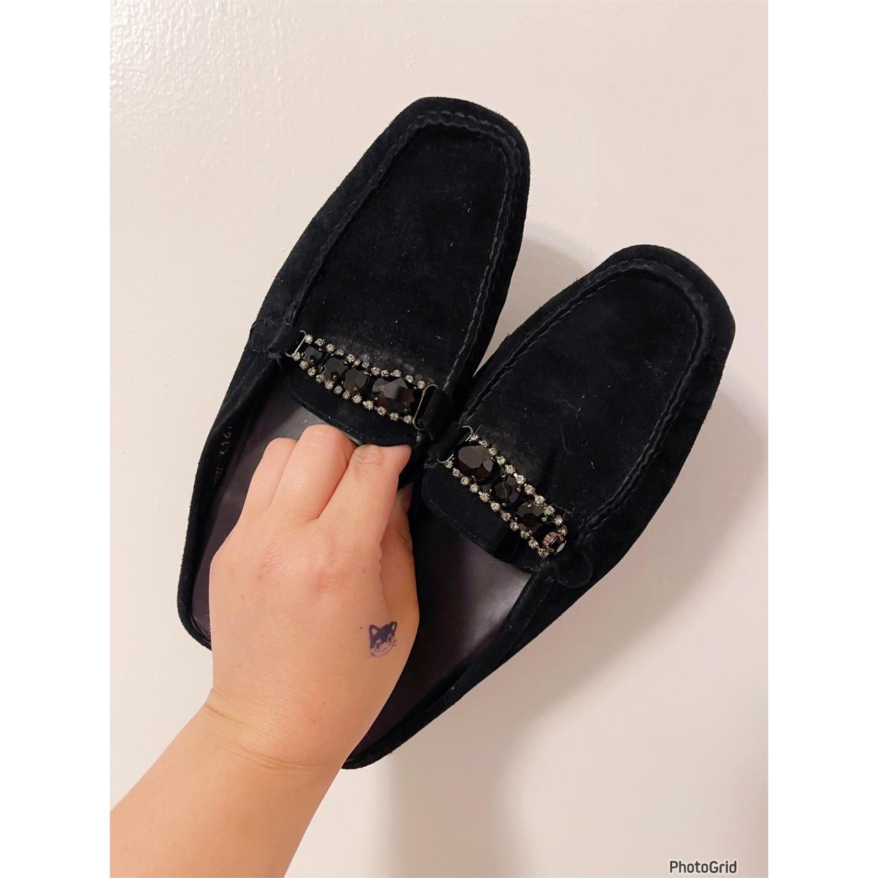 Stuart weitzman hot sale suede mules