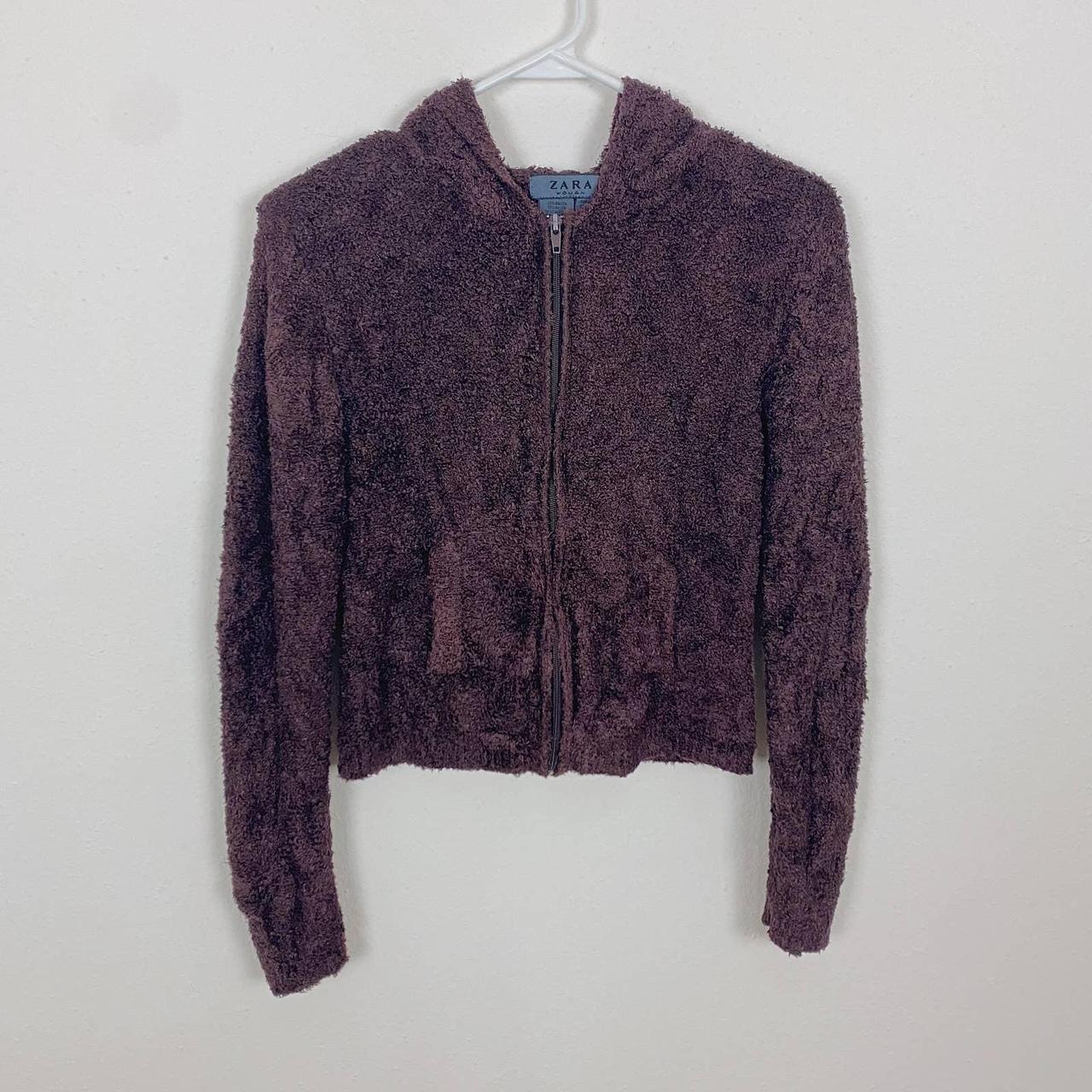 Purple hoodie zara Clearance