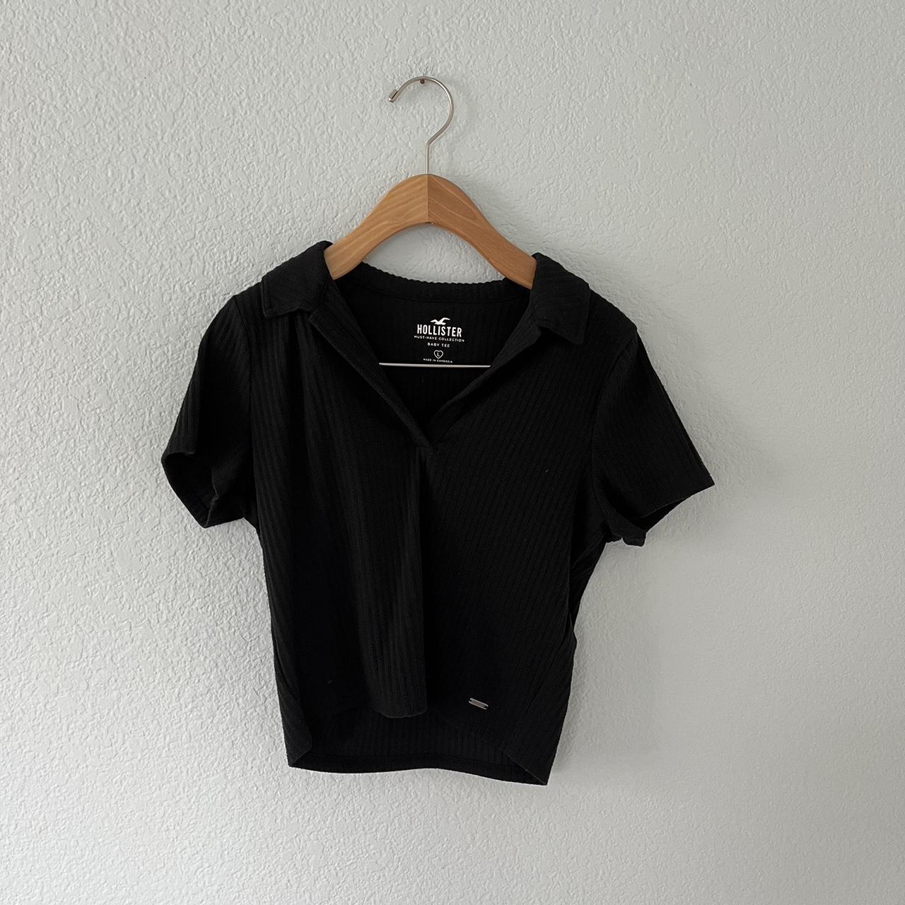 Hollister, Tops, Hollister Large Black Short Sleeve Shirt
