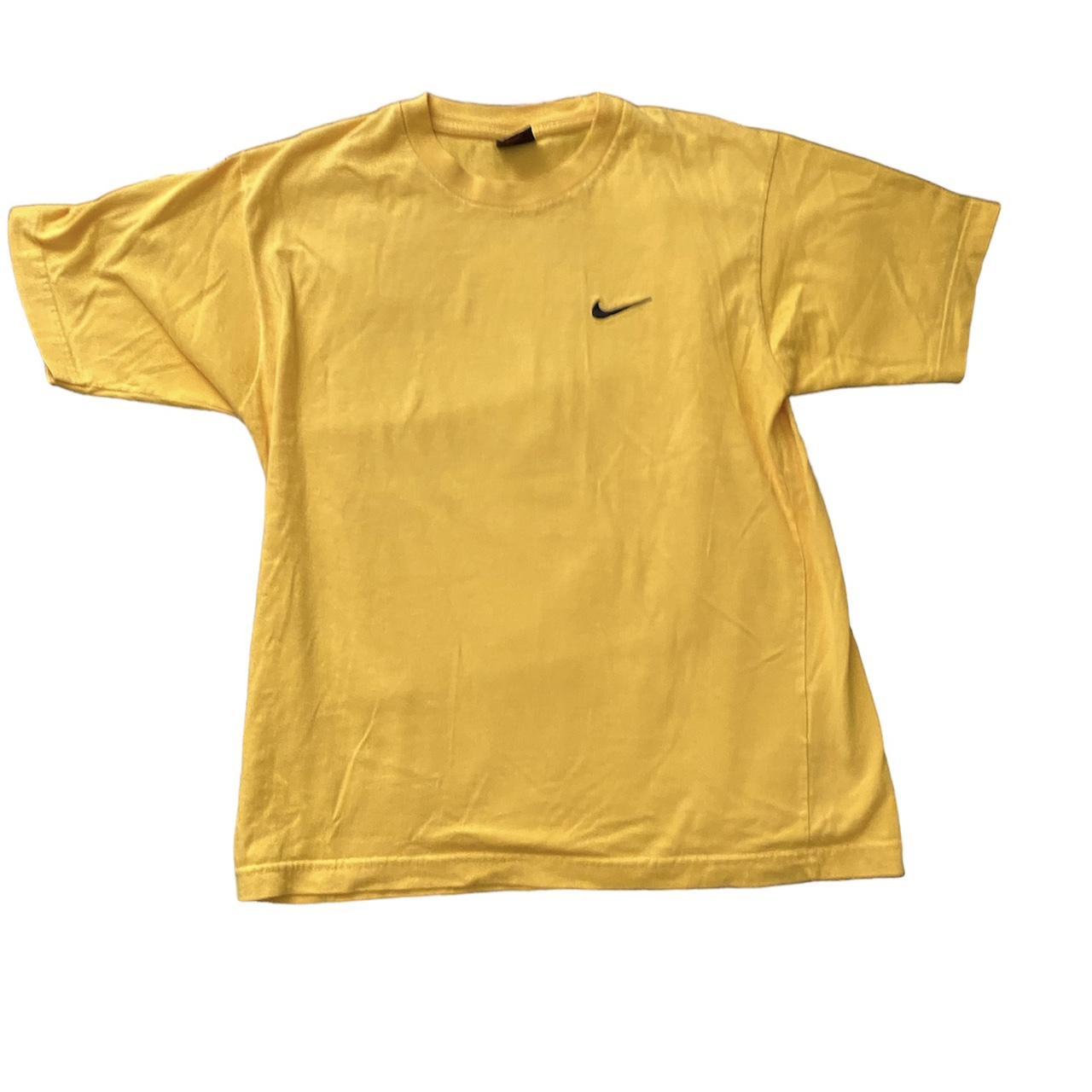 mustard yellow nike shirt