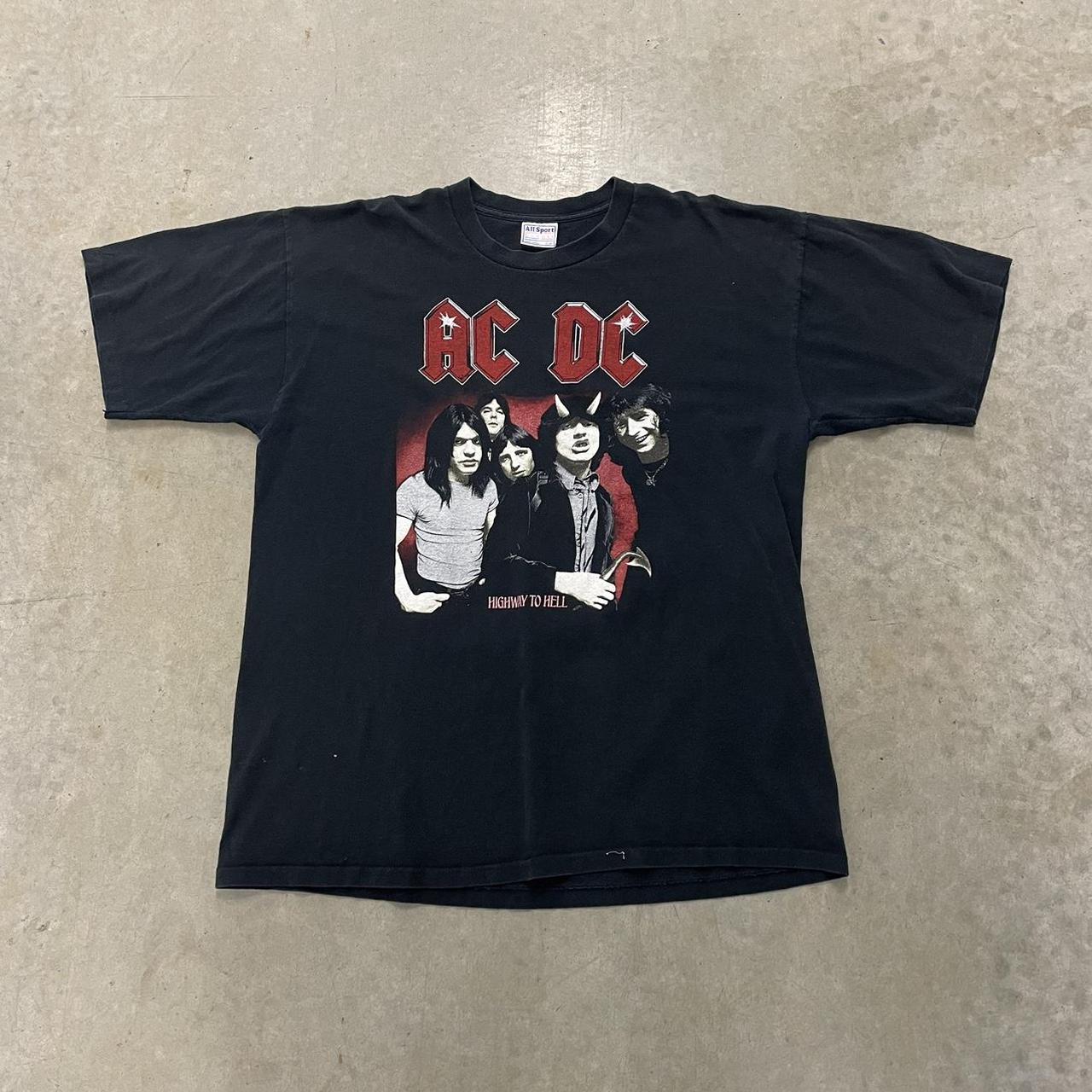 Vintage 90’s ACDC High Way To Hell On Tour Single... - Depop
