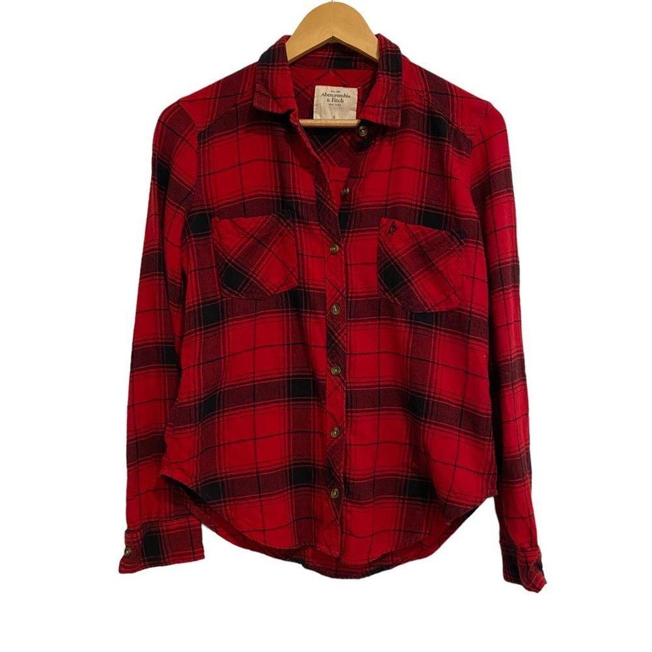 Abercrombie & Finch Women’s long sleeve Plaid... - Depop