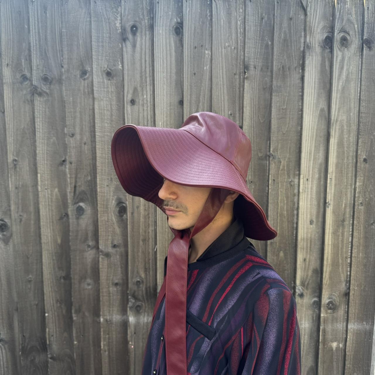 Other Stories pleather burgundy bucket hat with. Depop