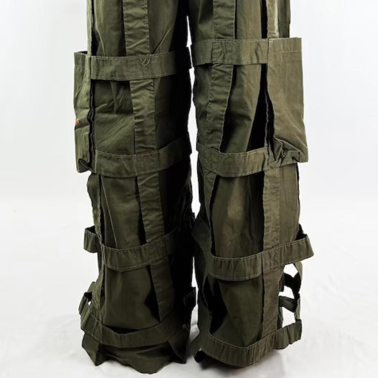 Criminal Damage Women's Khaki and Green Trousers (4)