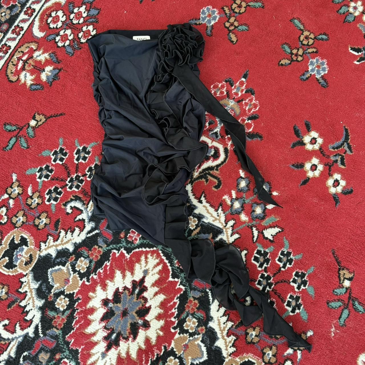 fanci club ruffle dress