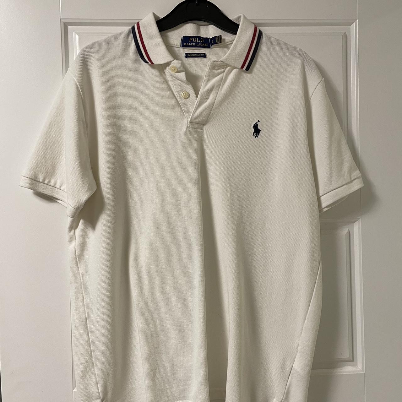 Polo Ralph Lauren Men's White and Red Polo-shirts | Depop