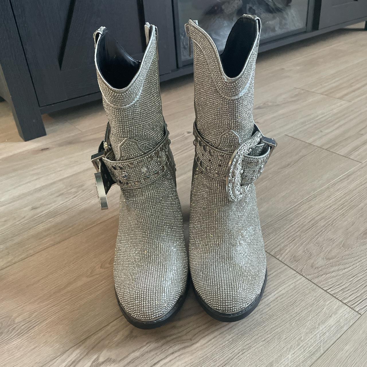 Dolls kill sparkly boots! Sheriff Shine Cowboy... Depop