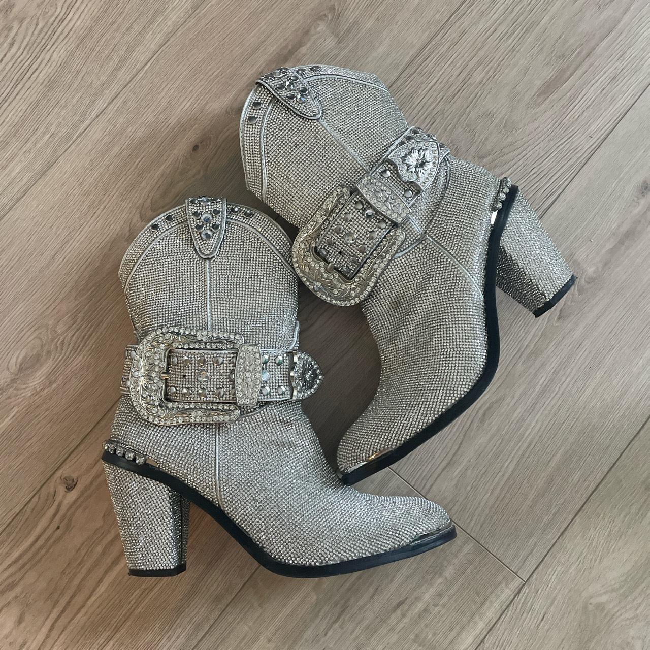 Dolls kill sparkly boots! Sheriff Shine Cowboy... Depop