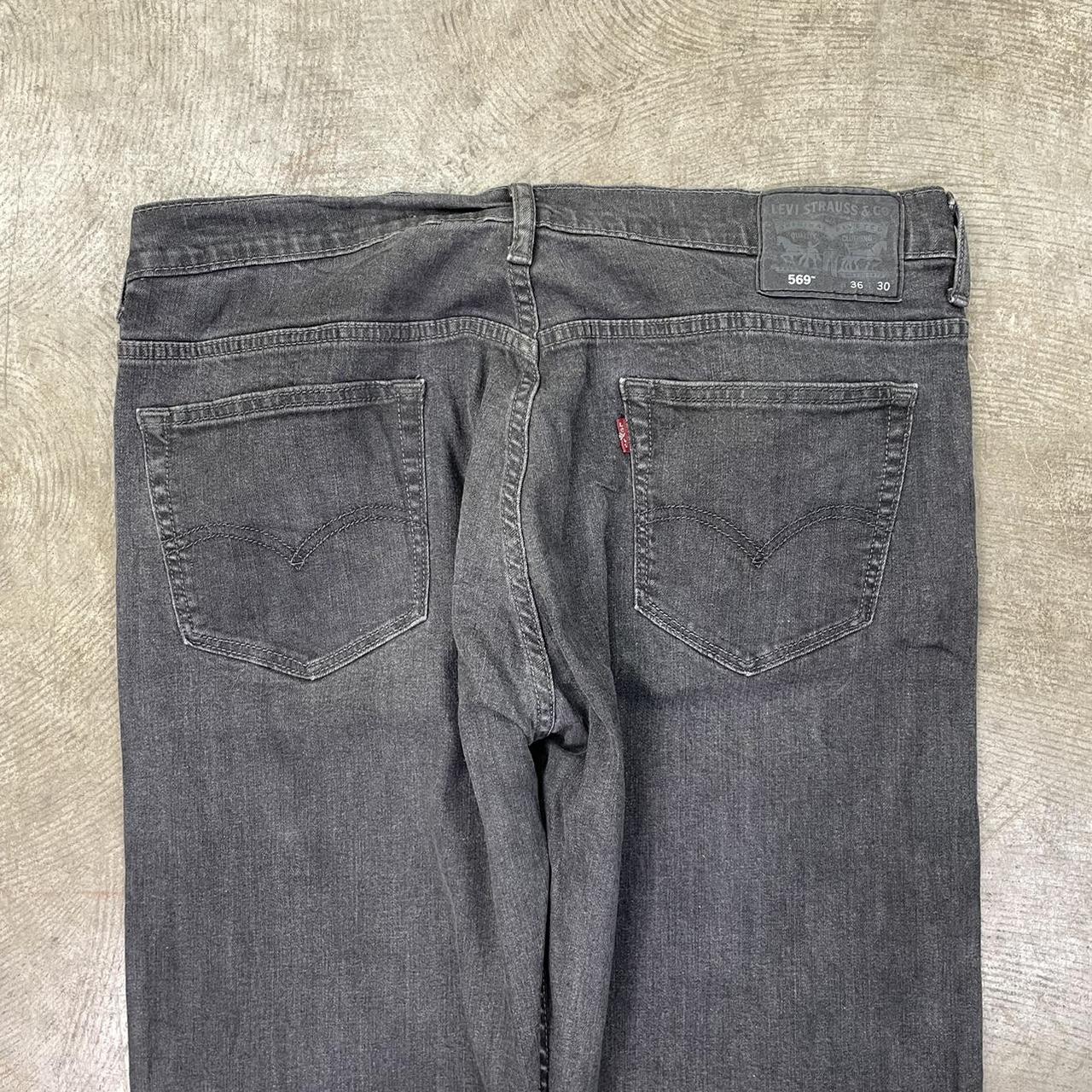 Levi's Men's Black and Grey Jeans | Depop