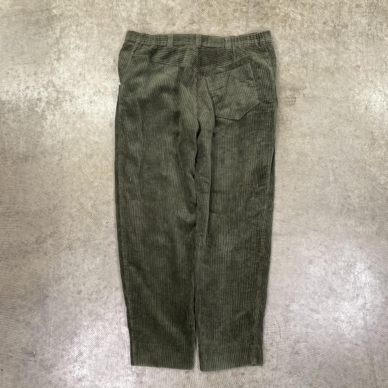 Unbranded Men's Green and Khaki Trousers | Depop