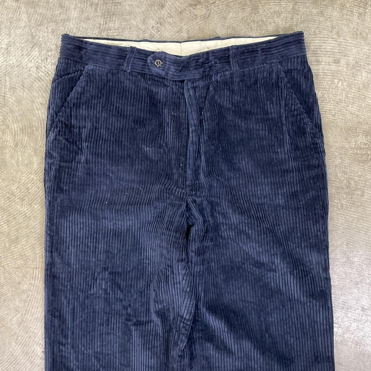 Unbranded Men's Blue and Navy Trousers | Depop