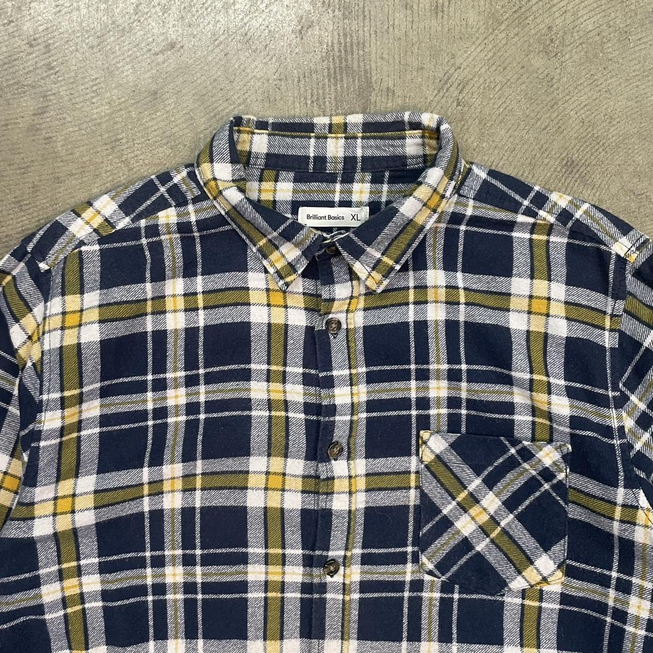 Unbranded Men's Blue and Yellow Shirt | Depop