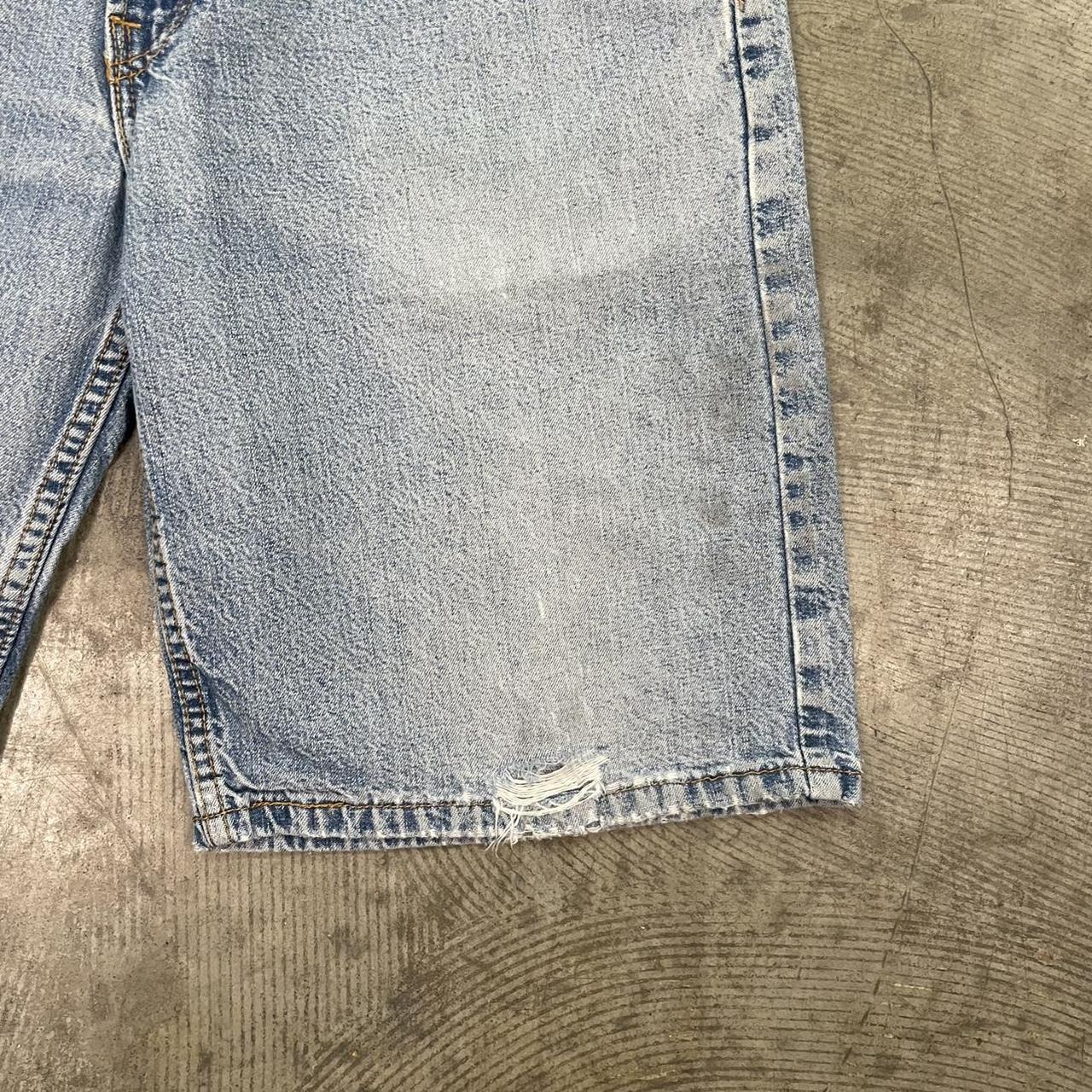 Levi's Men's Blue and Navy Shorts | Depop