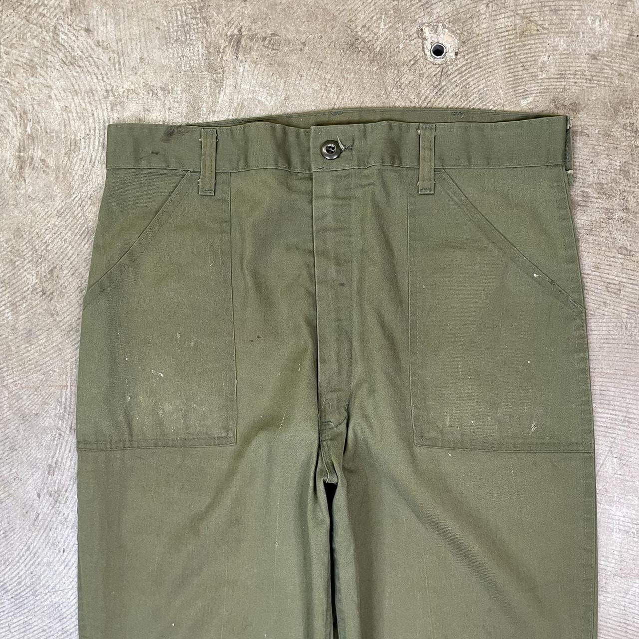 Vintage military cargo pants 1970s US army fatigue... - Depop