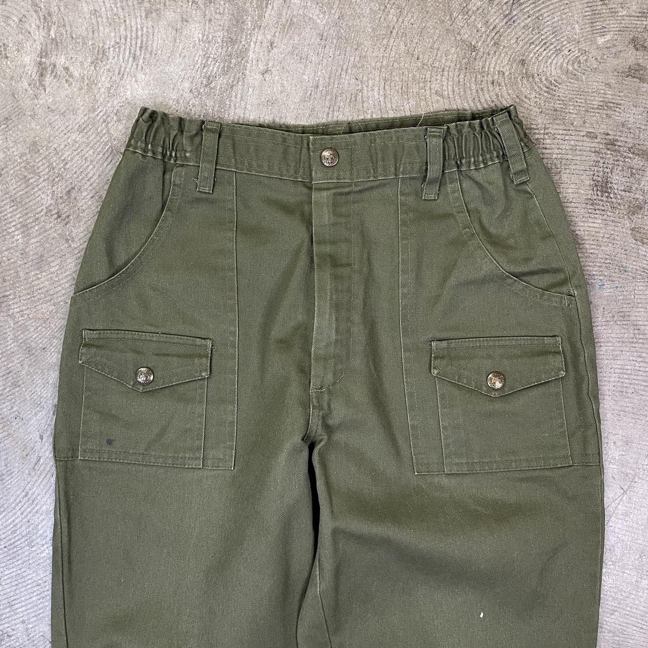 Vintage military baggy cargos 80s Boy Scouts of... - Depop