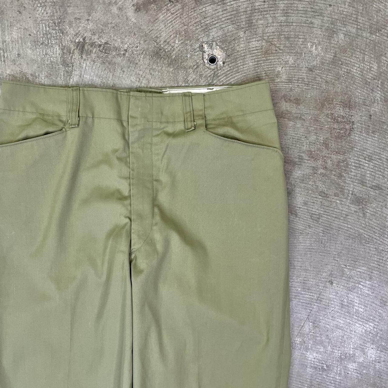 Vintage military baggy cargos 70s Boy Scouts army... - Depop