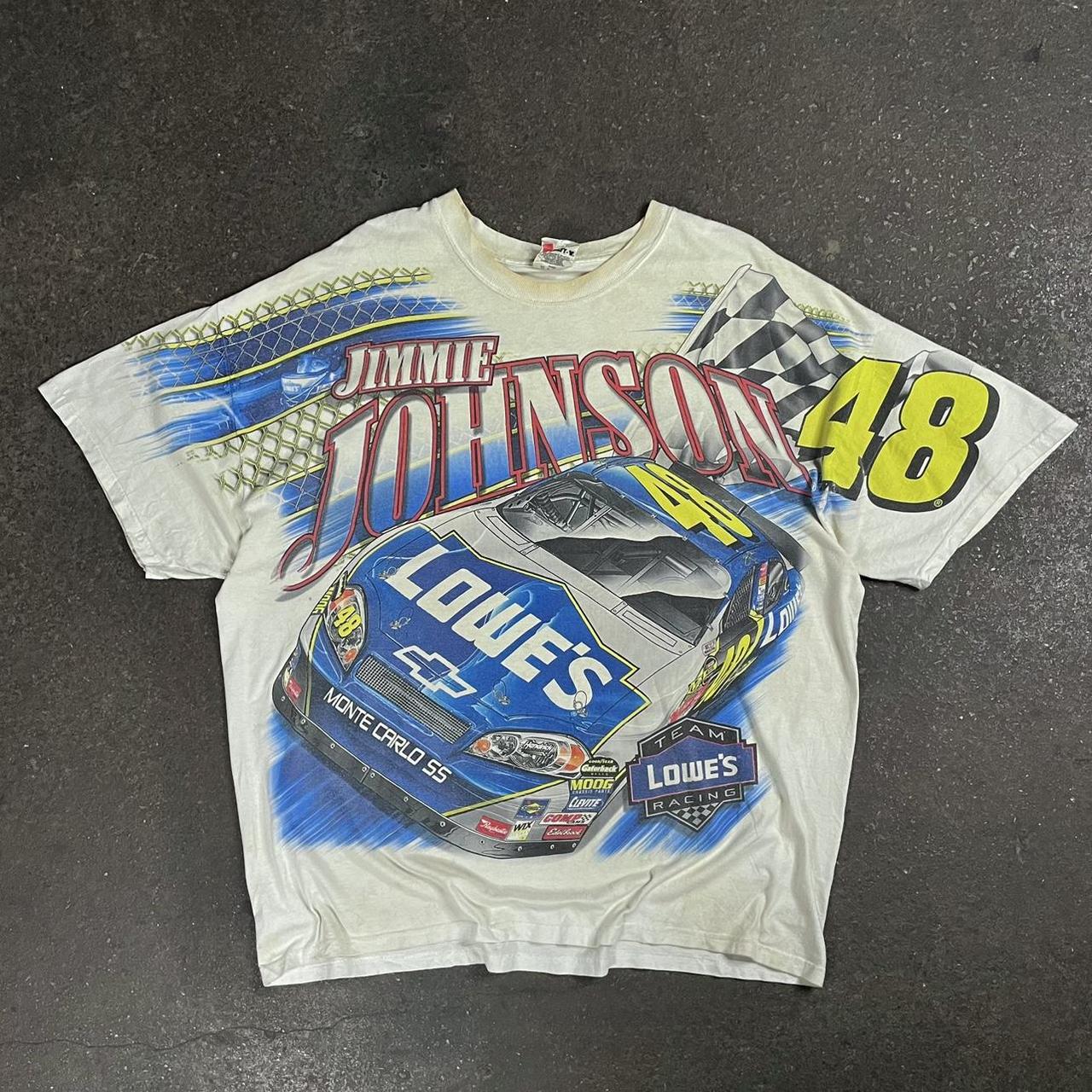 Vintage Nascar Tshirt 90s Nascar All Over Print - Depop