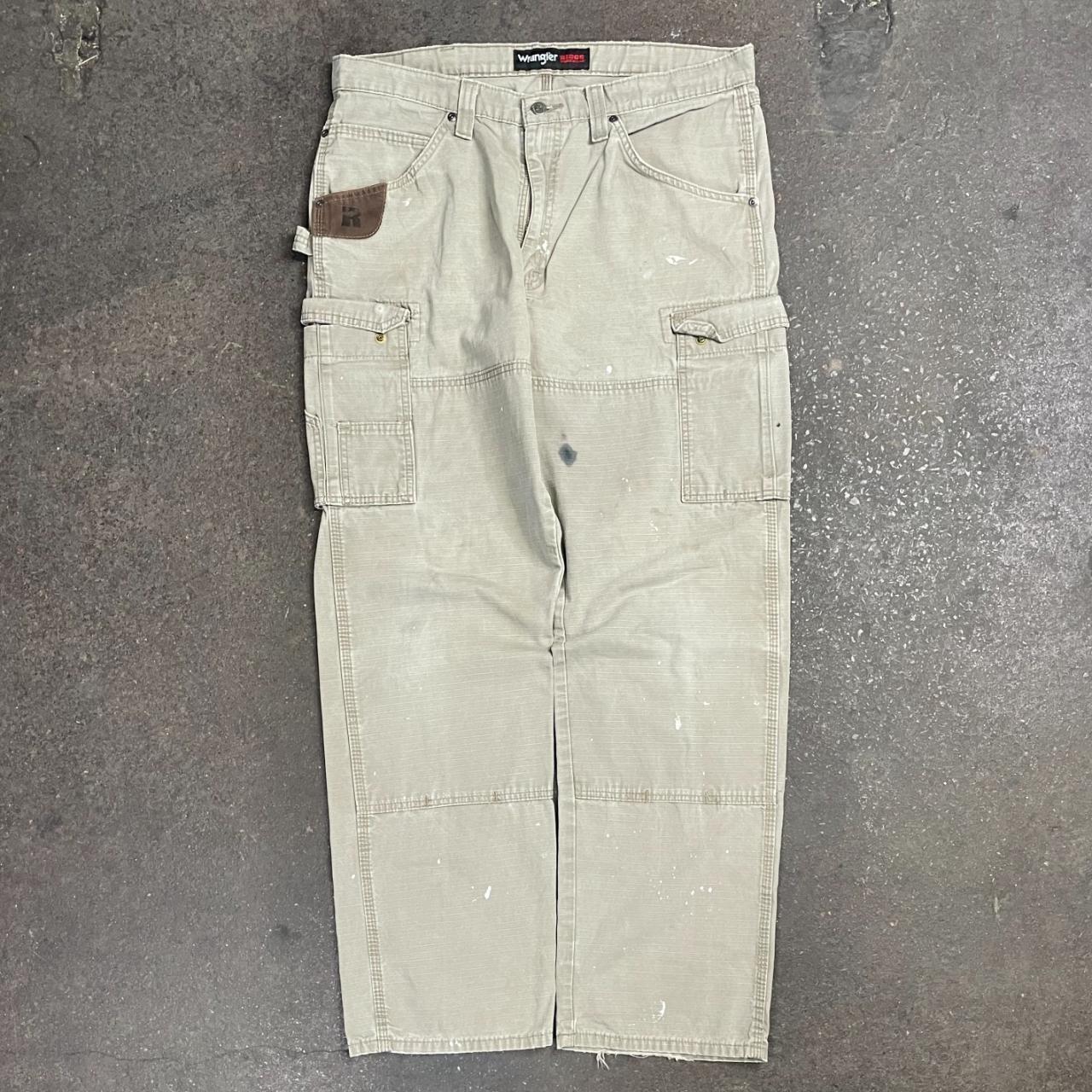 Womens Slim Fit Wrangler Y2K Wrangler Riggs Double Knee Cargo Work