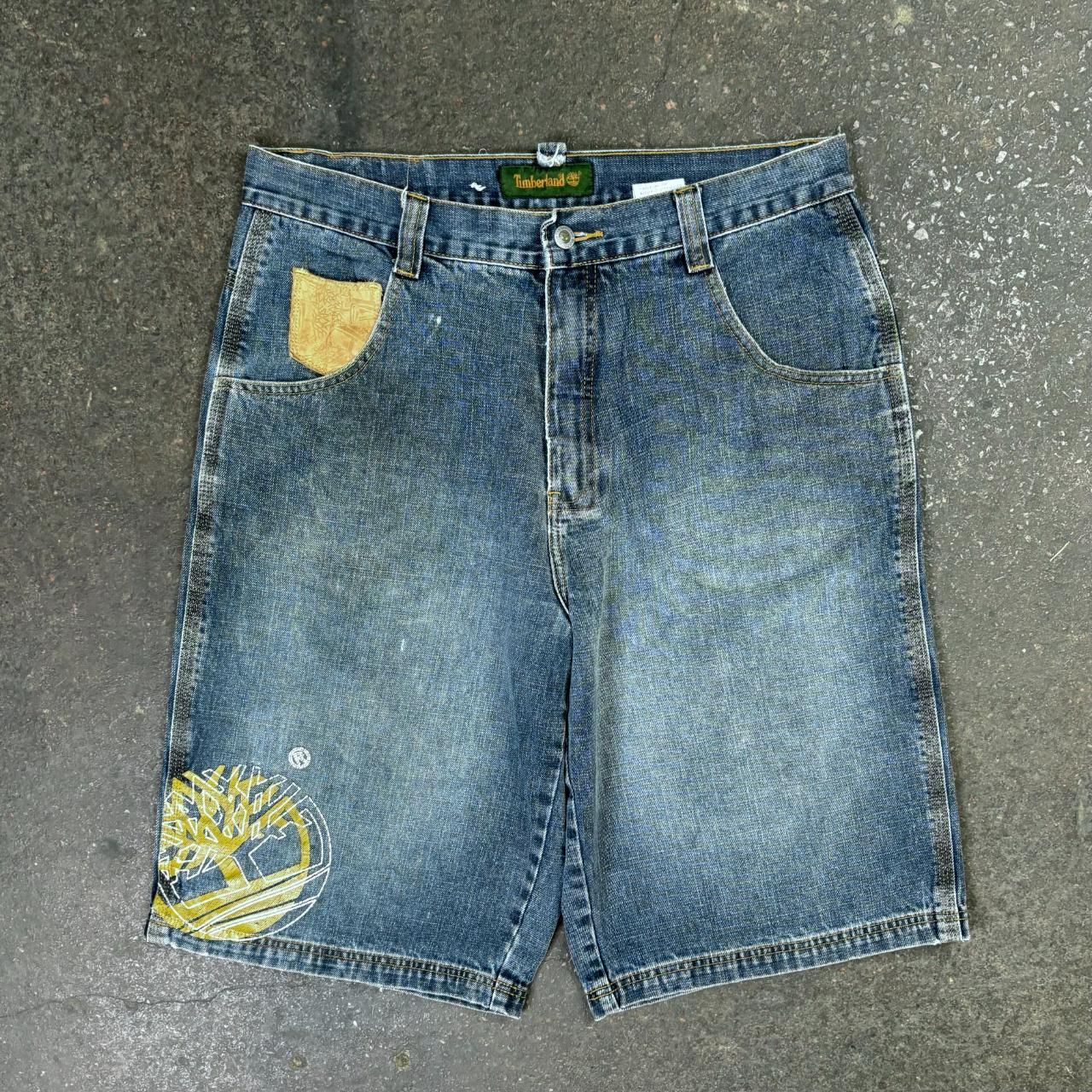 Vintage baggy hip hop carpenter jorts 00s y2k... - Depop