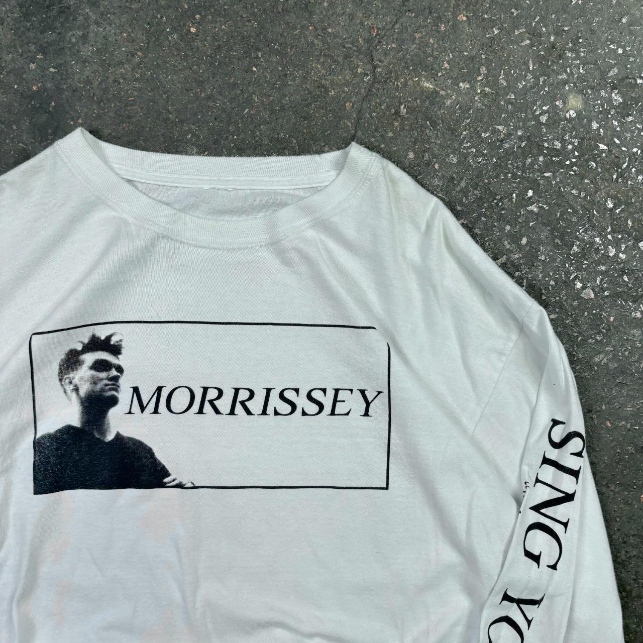 Vintage band tshirt 90s Morrissey 'kill uncle' | Depop