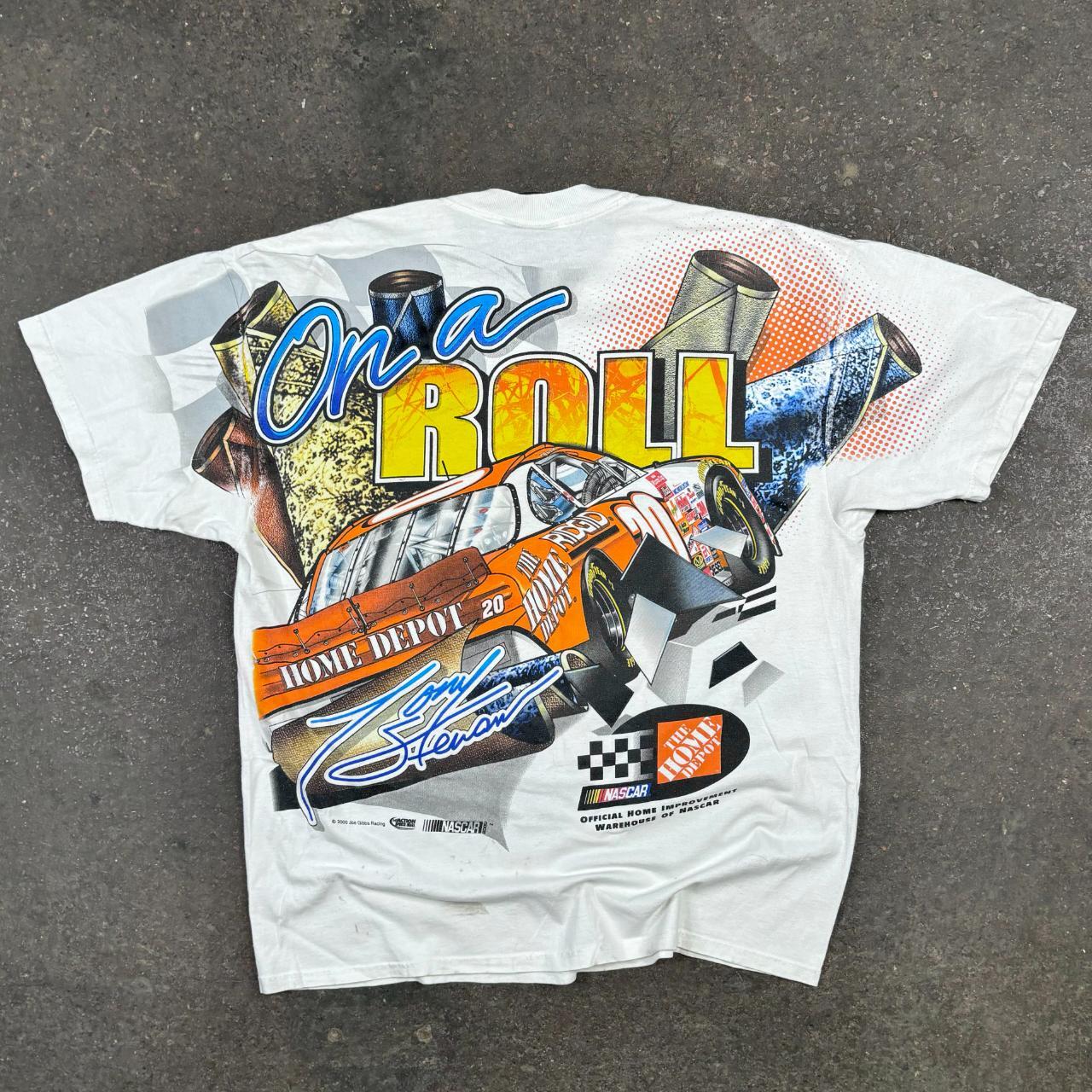 Vintage nascar tshirt 90s NASCAR all over print... - Depop